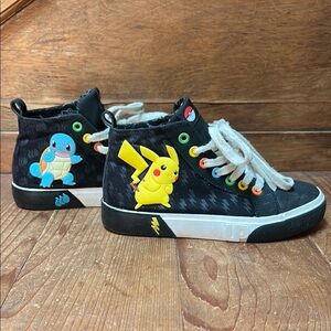 Ground Up Kids Pokémon High-Top Sneakers - Black